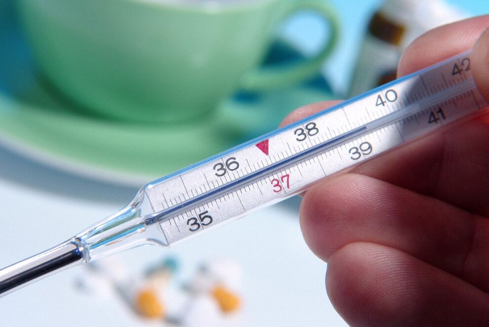Prostatos sekrecijos tyrimas bus neteisingas, kai kūno temperatūra viršija 39 ° C